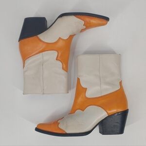 & Other Stories Two Toned Leather Ankle Boots